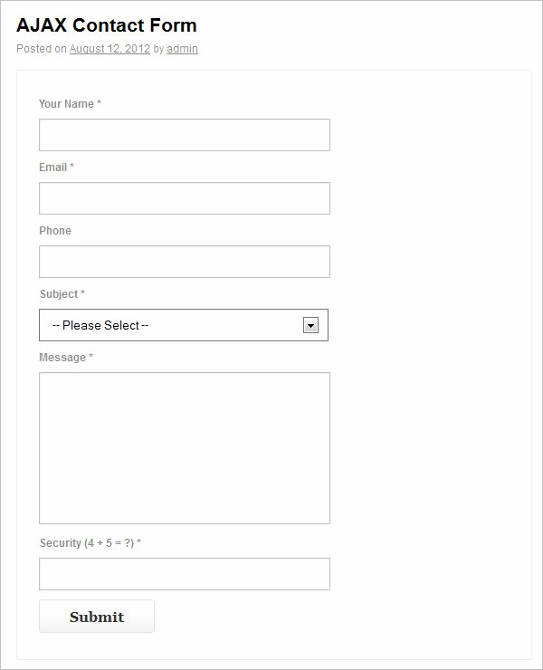 35 Best PHP Contact form Templates