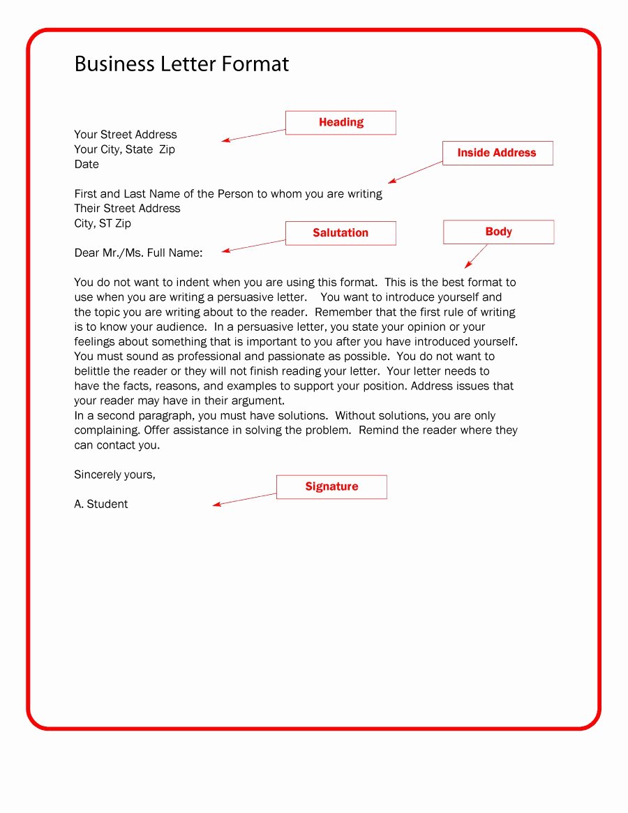 35 formal Business Letter format Templates &amp; Examples