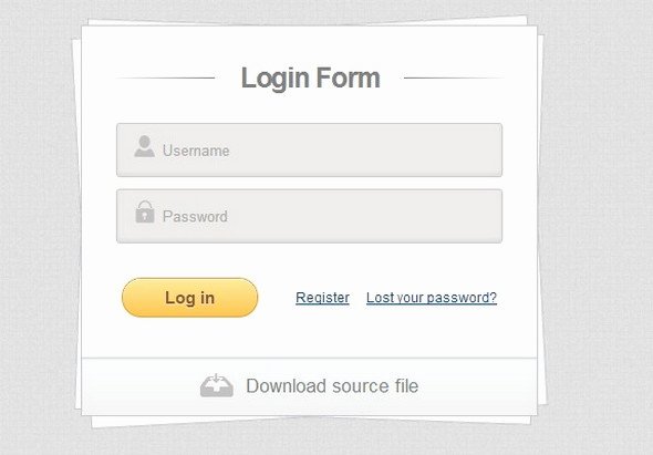 css login form templates