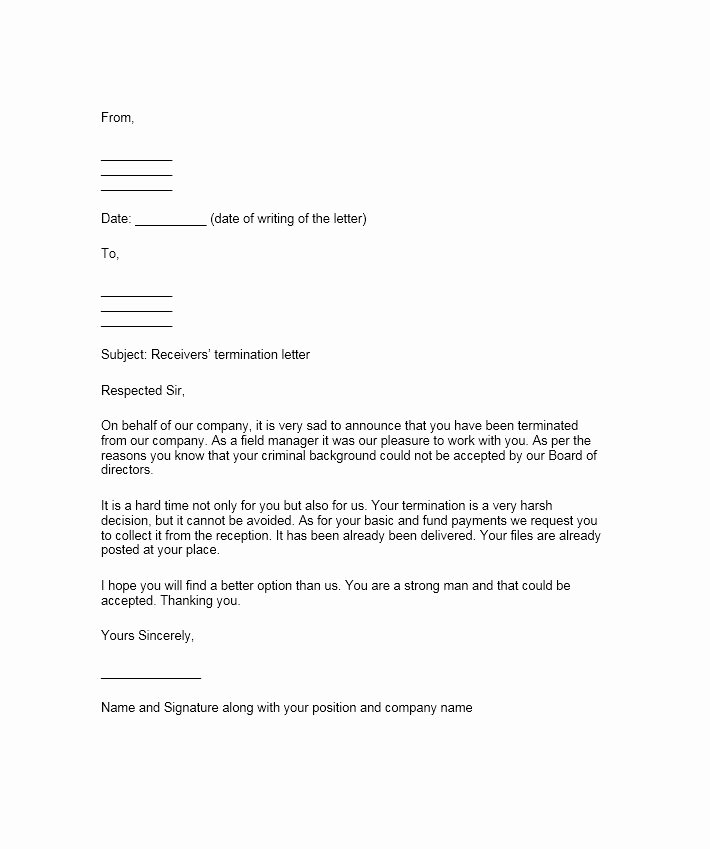 35 Perfect Termination Letter Samples [lease Employee