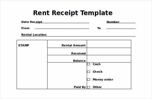35 Rental Receipt Templates Doc Pdf Excel