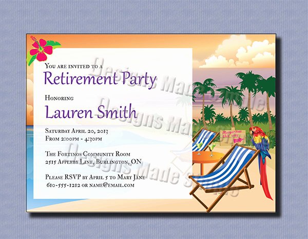 35 Retirement Party Invitation Templates Psd Ai Word