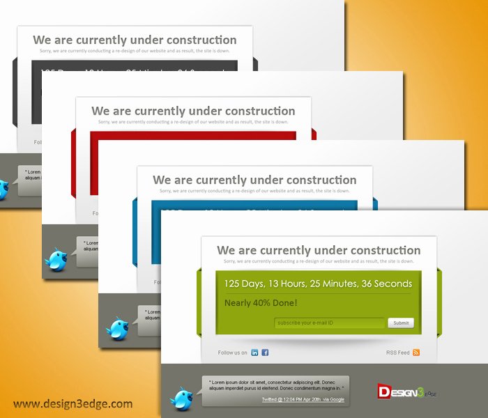 35 Under Construction and Ing soon Website Templates