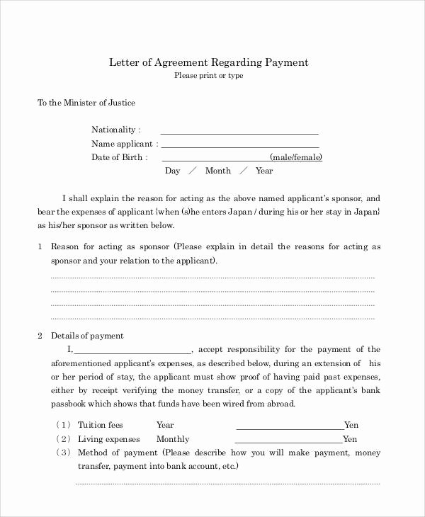 36 Agreement Letter Examples