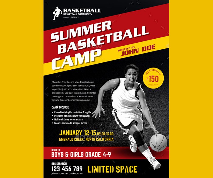 36 Basketball Flyer Psd Templates Free &amp; Premium Designyep