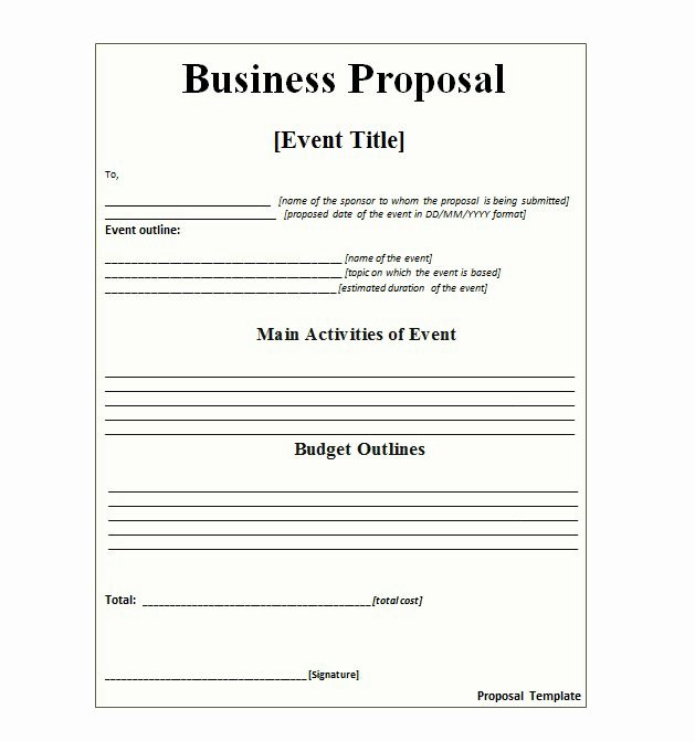 36 Free Business Proposal Templates &amp; Proposal Letter