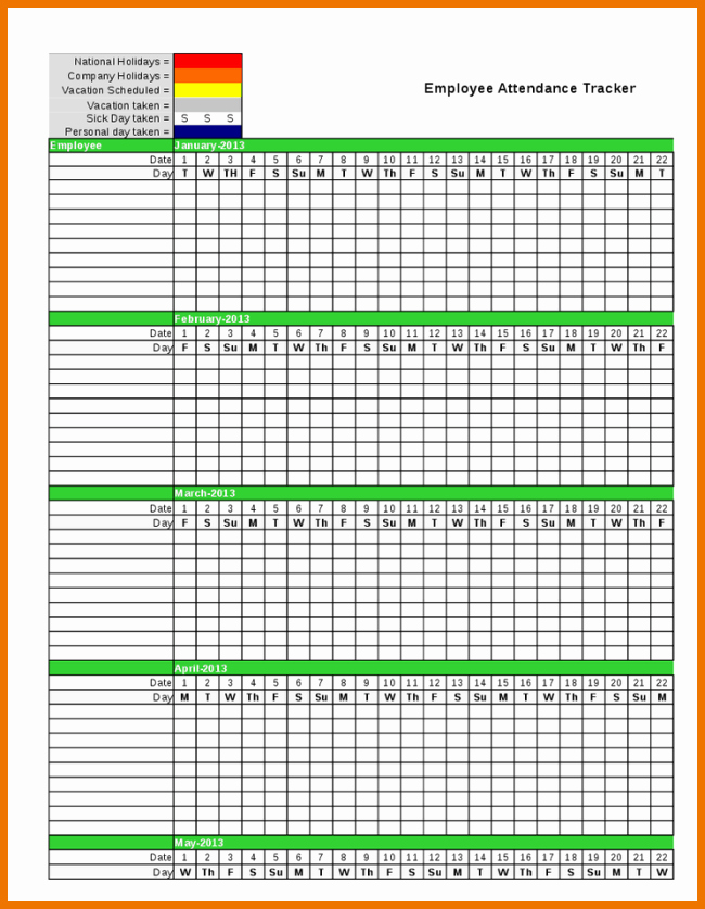 36 General attendance Sheet Templates In Excel Thogati