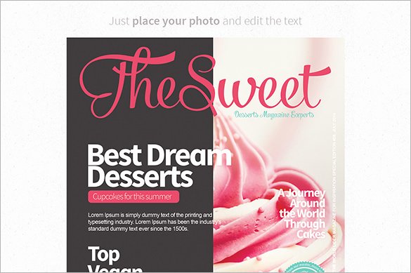 magazine cover template