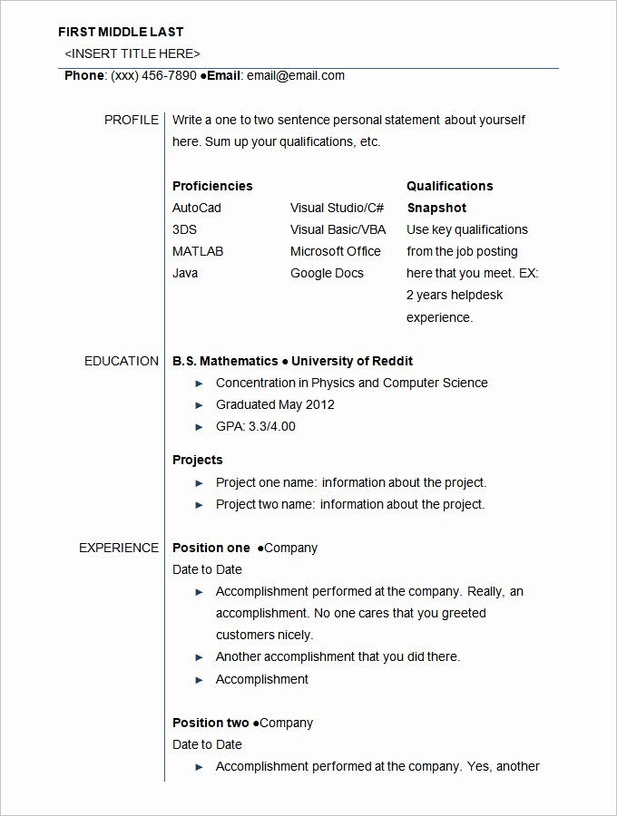 20 best resume templates for students