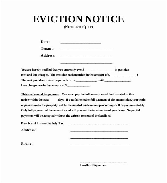 37 Eviction Notice Templates Doc Pdf