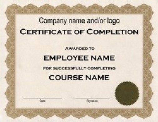 37 Free Certificate Of Pletion Templates In Word Excel Pdf
