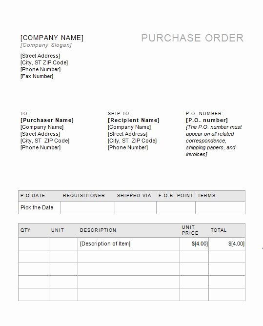 37 Free Purchase order Templates In Word &amp; Excel