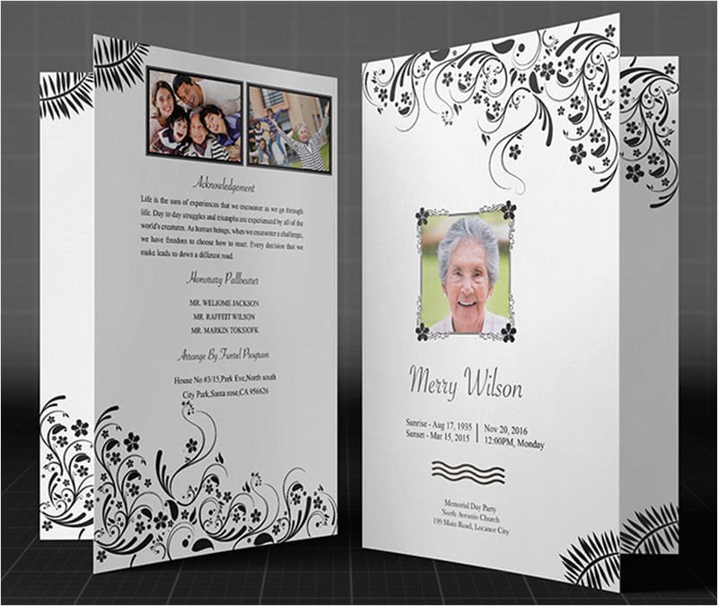 37 Funeral Brochure Templates Free Word Psd Pdf Example