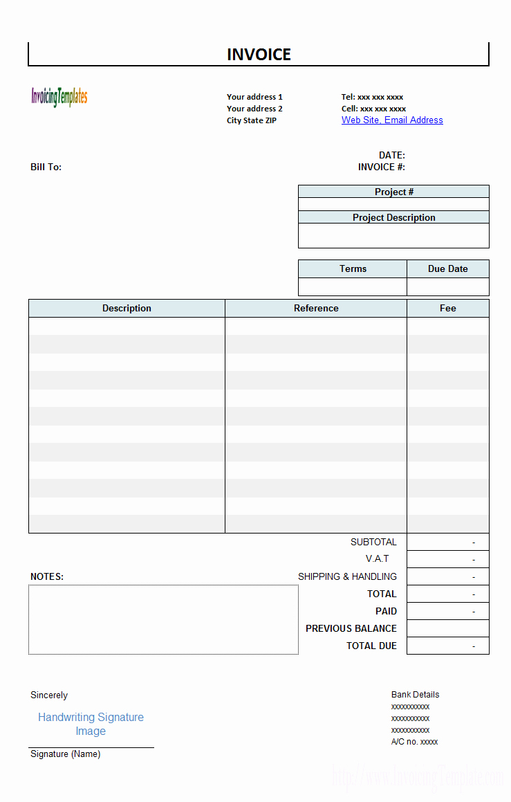39 Best Printable Billing Invoice Template Examples Thogati