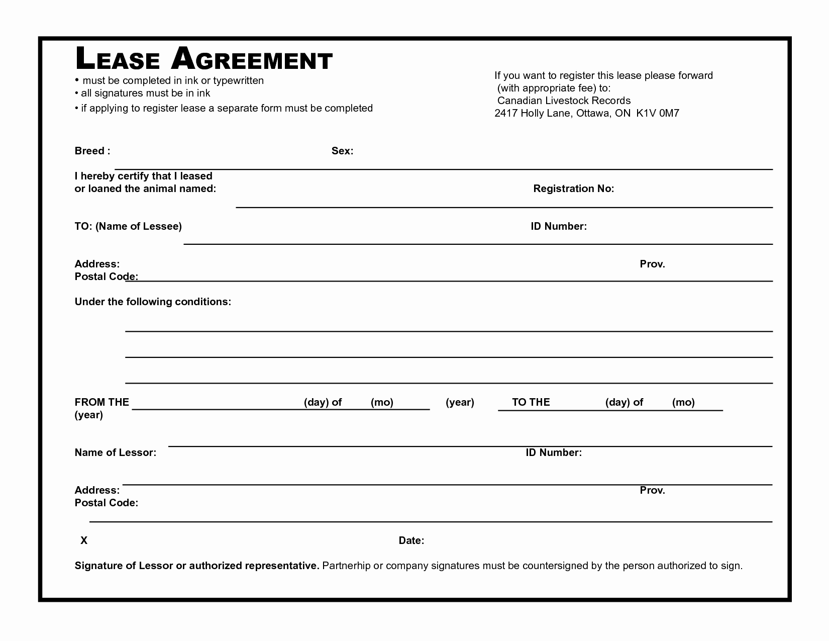 39 Excellent Rental Lease and Agreement Template Examples