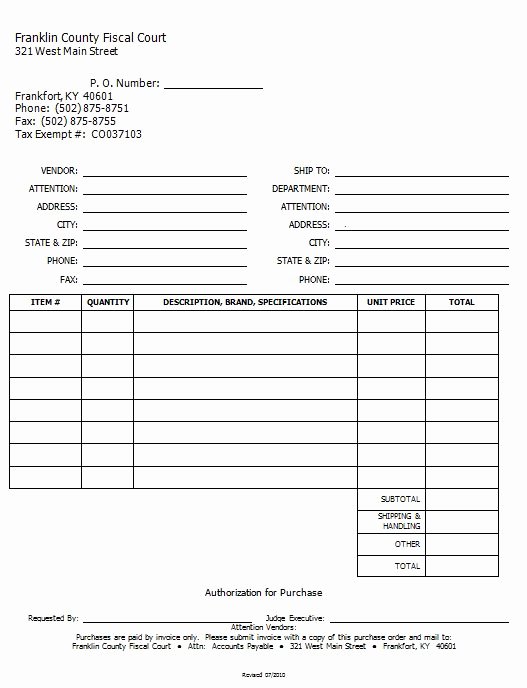 39 Free Purchase order Templates In Word &amp; Excel Free