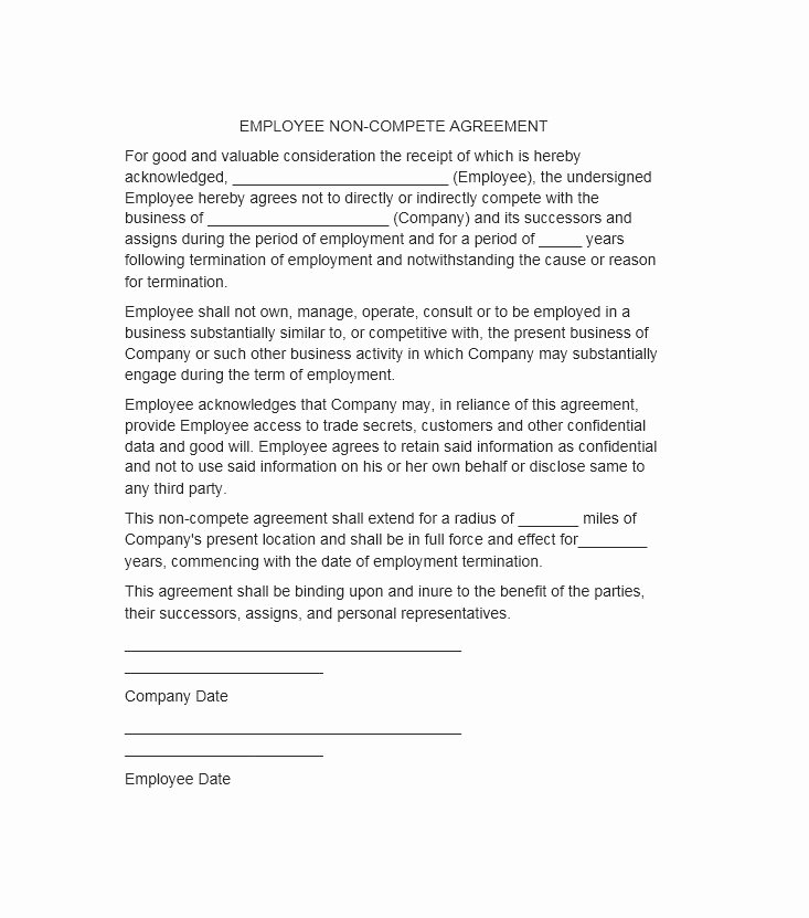 39 Ready to Use Non Pete Agreement Templates Template Lab