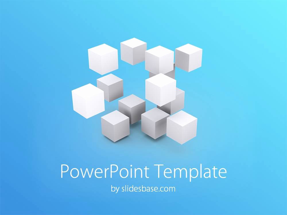 3d Cubes Powerpoint Template