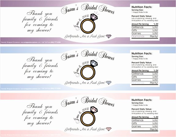 4 Best Of Bridal Shower Printable Labels Free