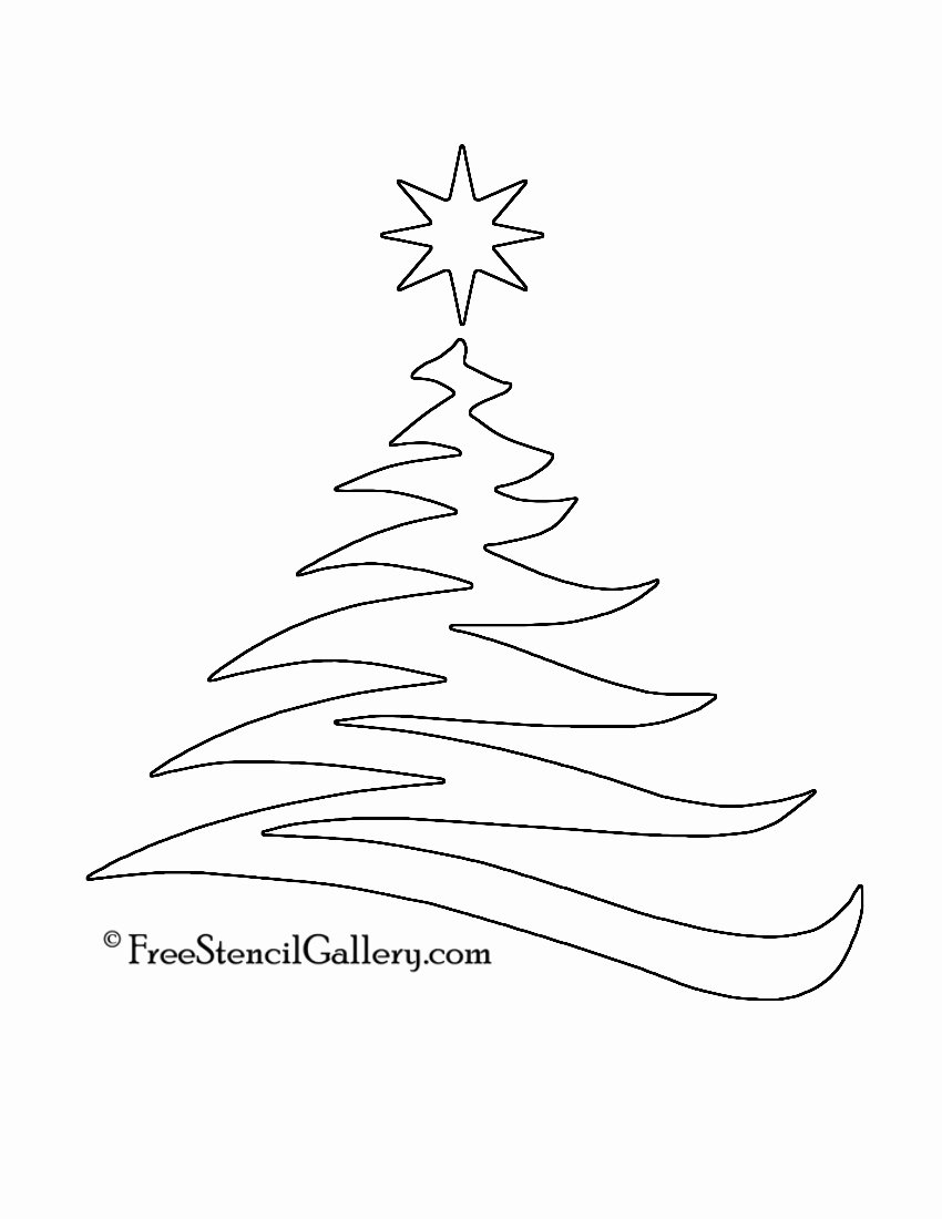 4 Best Of Christmas Tree Stencil Printable