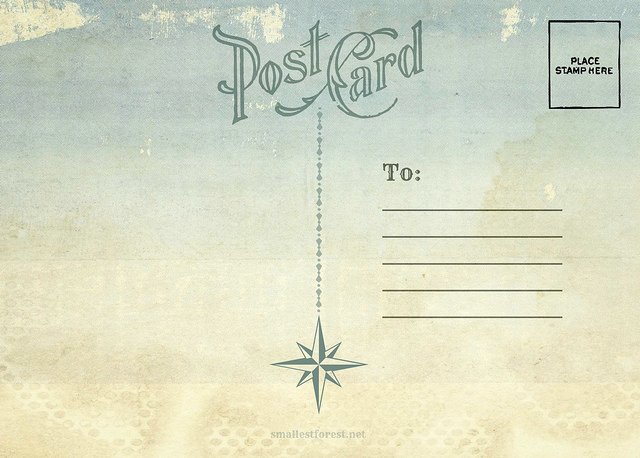 4 Best Of Postcard Back Design Vintage Postcard