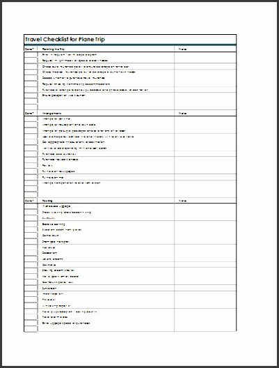 funeral planning checklist layout