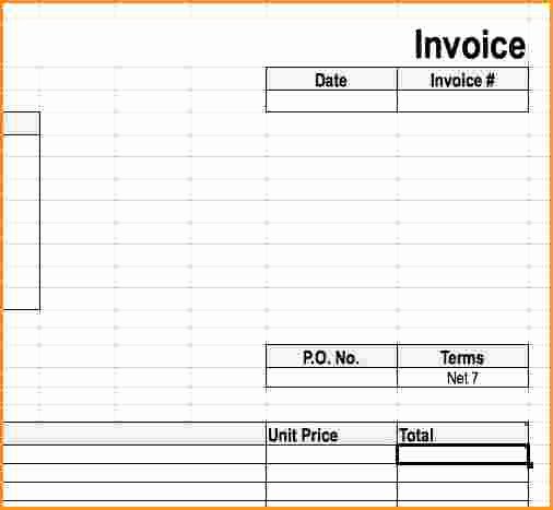 4 Generic Invoice Template Word