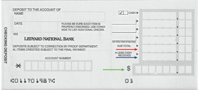 4 Printable Bank Deposit Slip Template Excel – Template124