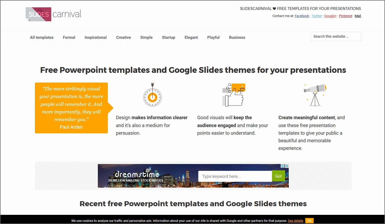 4 Sites with Free Beautiful Powerpoint Templates Keynotes