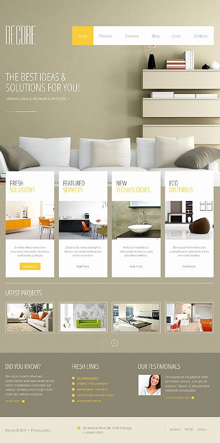 40 attractive Interior Design Wordpress themes