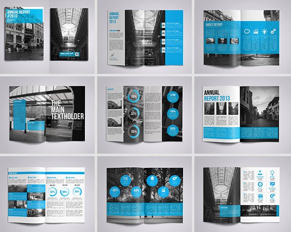 40 Best Corporate Indesign Annual Report Templates