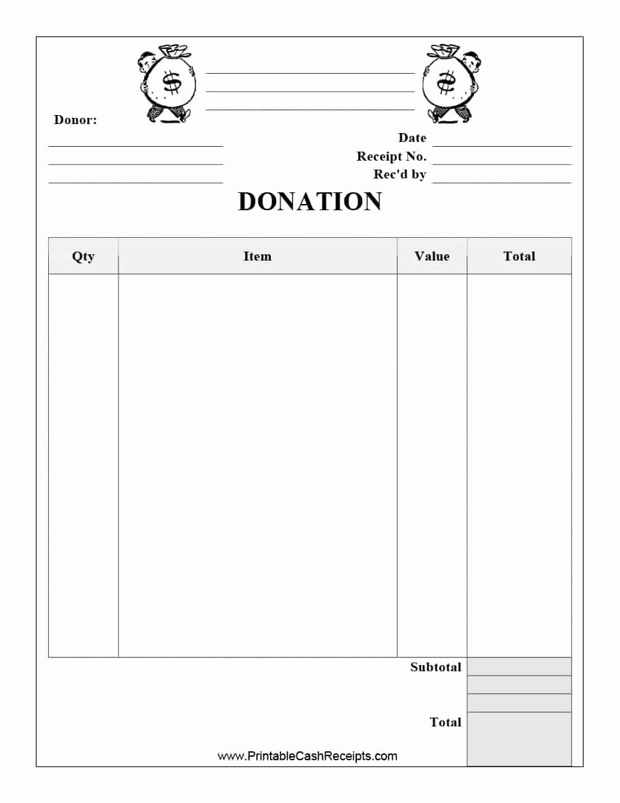 40 Donation Receipt Templates &amp; Letters [goodwill Non Profit]