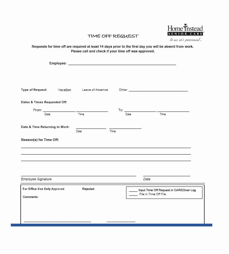 40 Effective Time F Request forms &amp; Templates