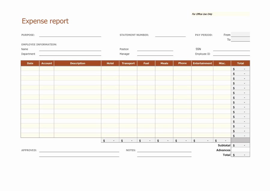 40 Expense Report Templates to Help You Save Money