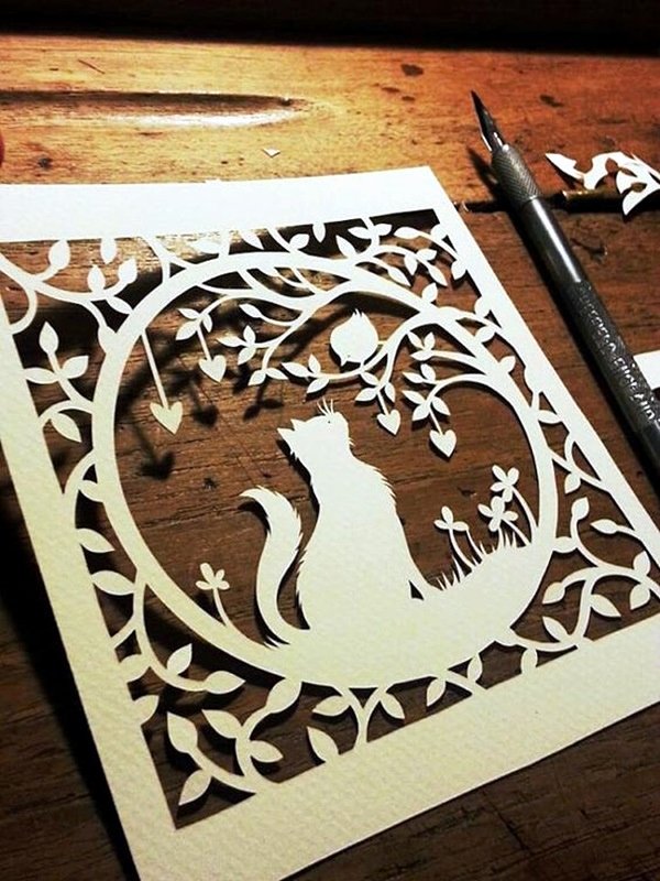 40 Extremely Creative Examples Kirigami Art A Hobby to
