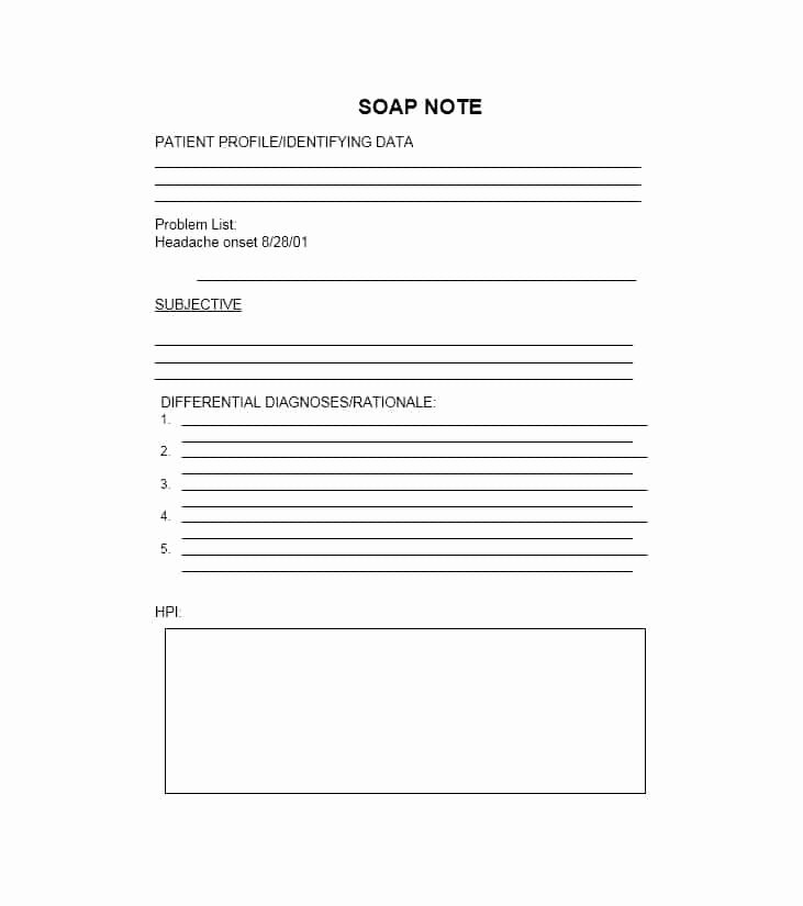 soap note examples