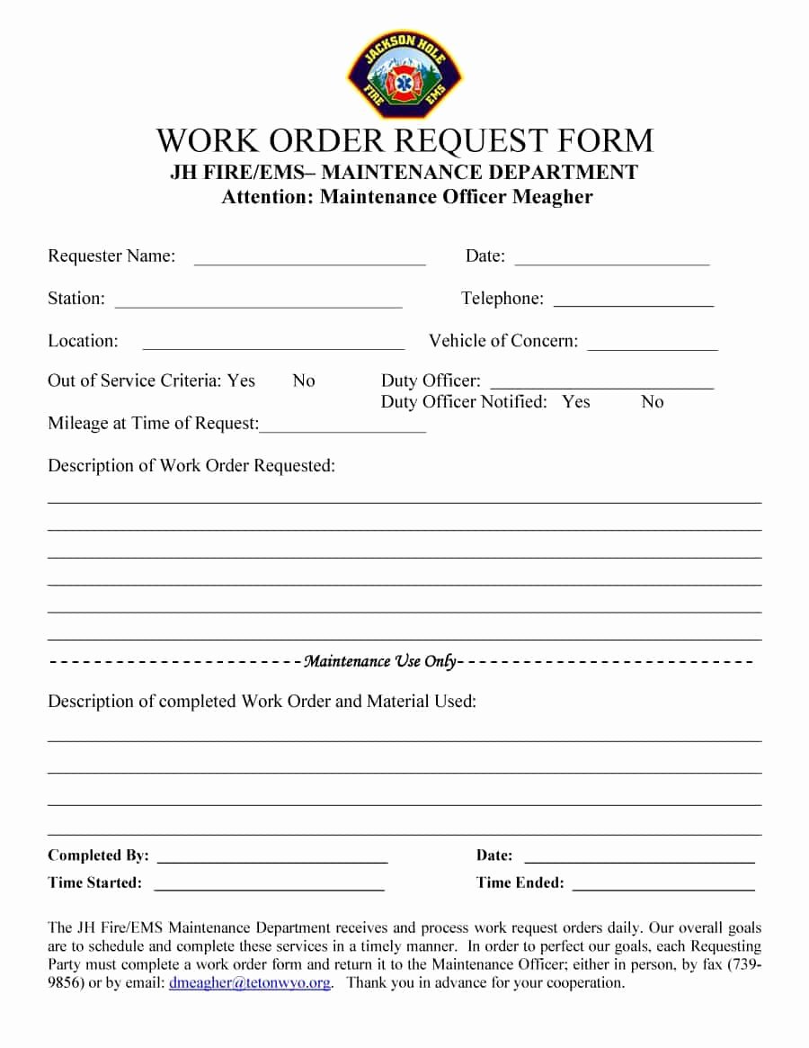 40 order form Templates [work order Change order More]