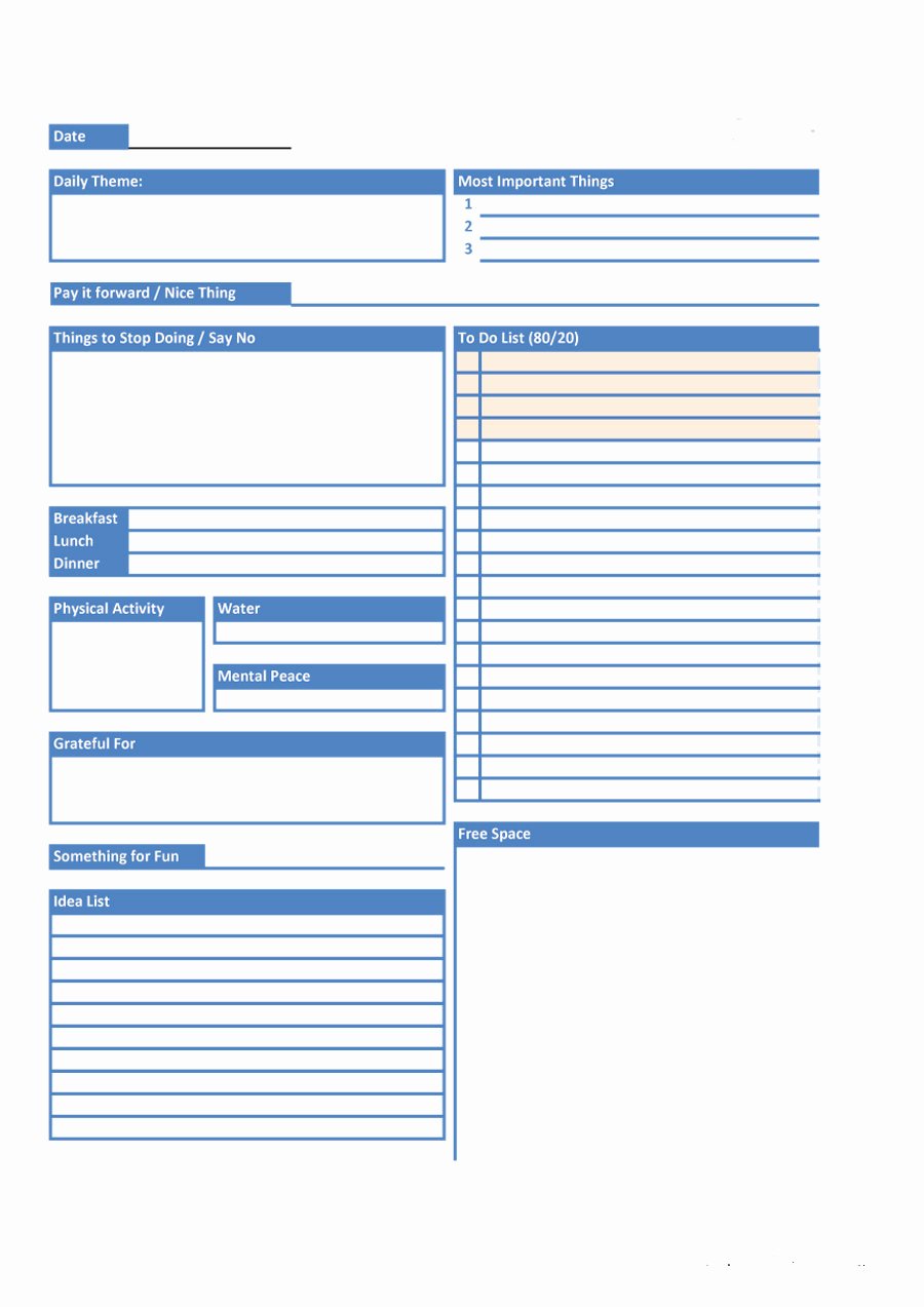 40 Printable Daily Planner Templates Free Template Lab