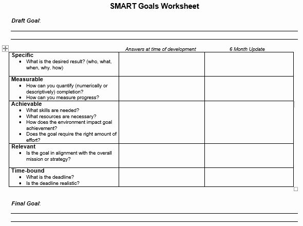 40 Smart Goals Templates Ready to Use Excel Pdf Word