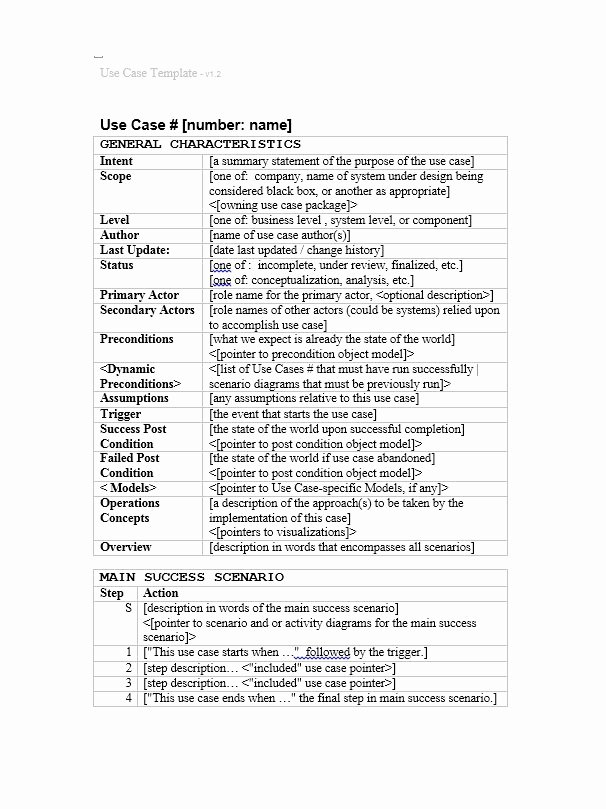 40 Use Case Templates &amp; Examples Word Pdf Template Lab