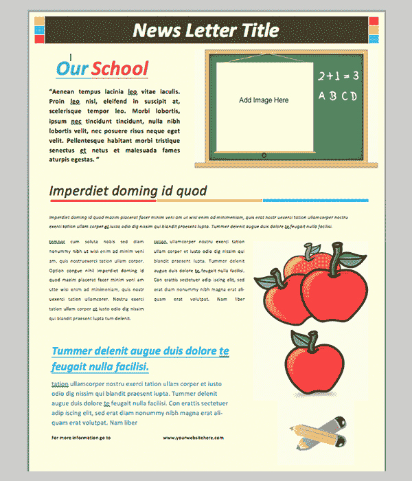 40 Word Newsletter Template Psd Pdf Doc