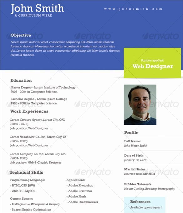 41 E Page Resume Templates Free Samples Examples