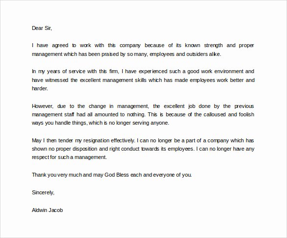 41 formal Resignation Letters to Download for Free