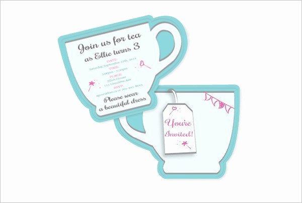 tea party invitation template