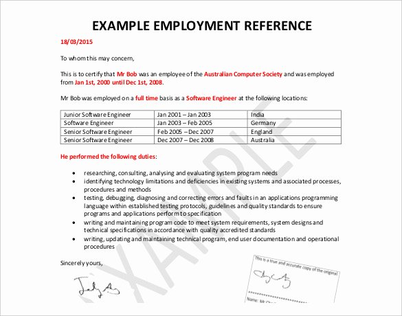 42 Reference Letter Templates Pdf Doc