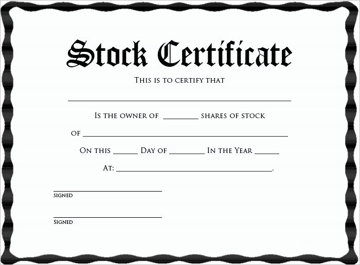42 Stock Certificate Templates Free Word Pdf Excel formats