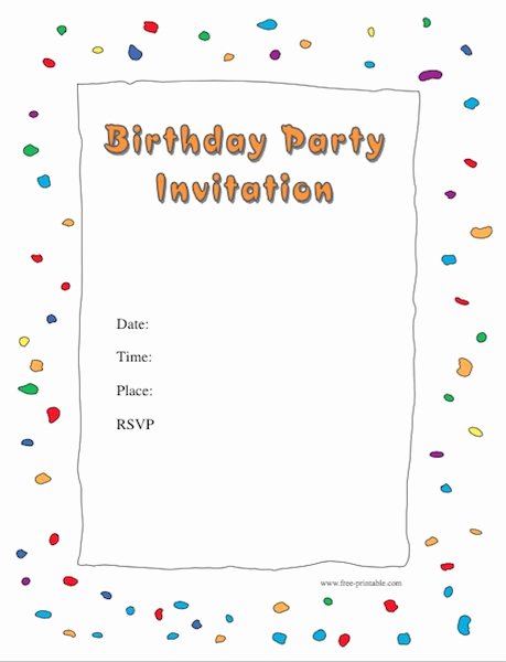 43 Free Birthday Party Invitation Templates Free