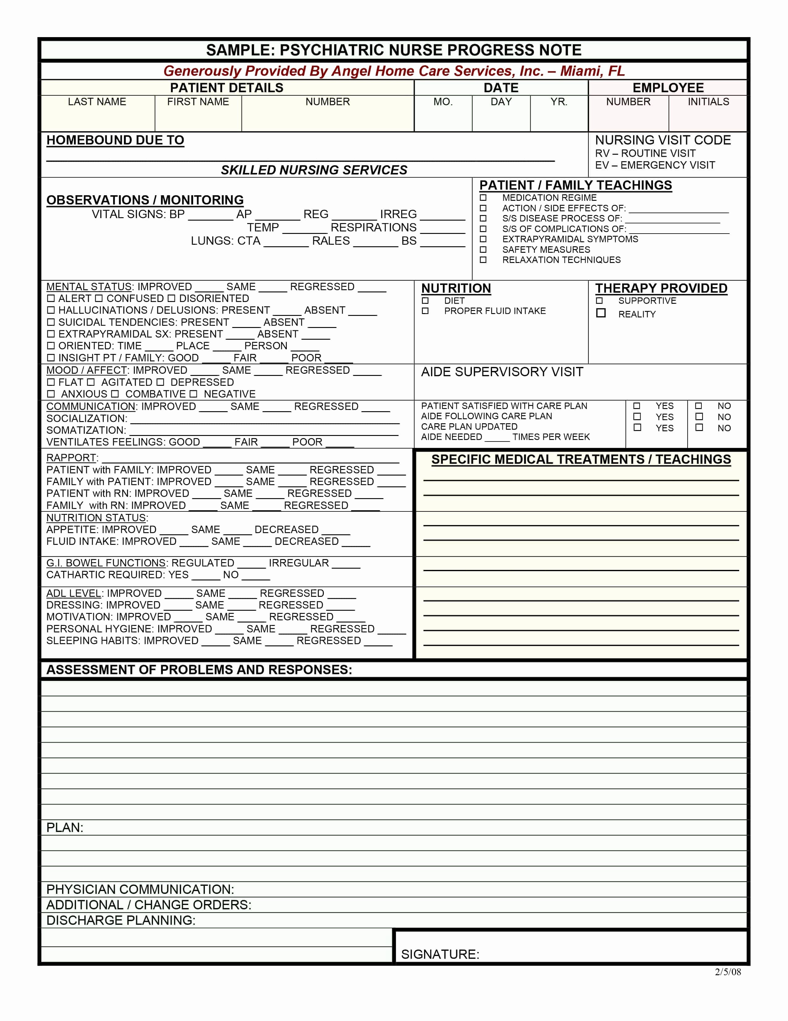 Mental Health Soap Note Template Pdf