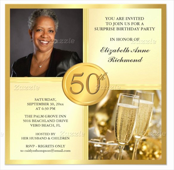 45 50th Birthday Invitation Templates – Free Sample