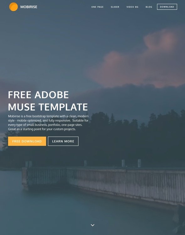 best adobe muse templates free premium